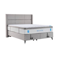 POLSTERBETTSET Fresh 180x200 Grau - Grau, Textil/Metall (180/200cm) - Villa Möbel