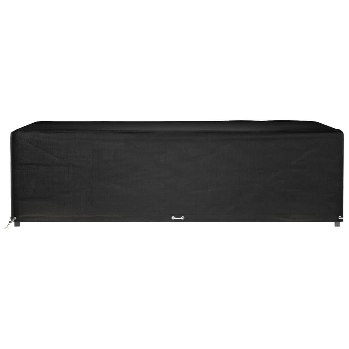 GARTENMÖBEL-ABDECKUNG 16 Ösen 300/200/75 Cm Rechteckig - Schwarz, Kunststoff (300/200/75cm) - vidaXL