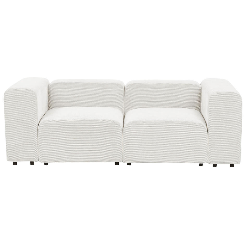 Thumbnail - Beliani 2-Sitzer-Sofa, Weiß, Textil, 204x70x105 cm, Wohnzimmer, Sofas & Couches, Sofas, 2-Sitzer Sofas