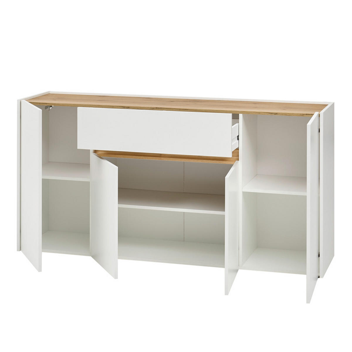 SIDEBOARD Crisp-61 - Weiß, Holzwerkstoff (170/87/40cm) - Lomado