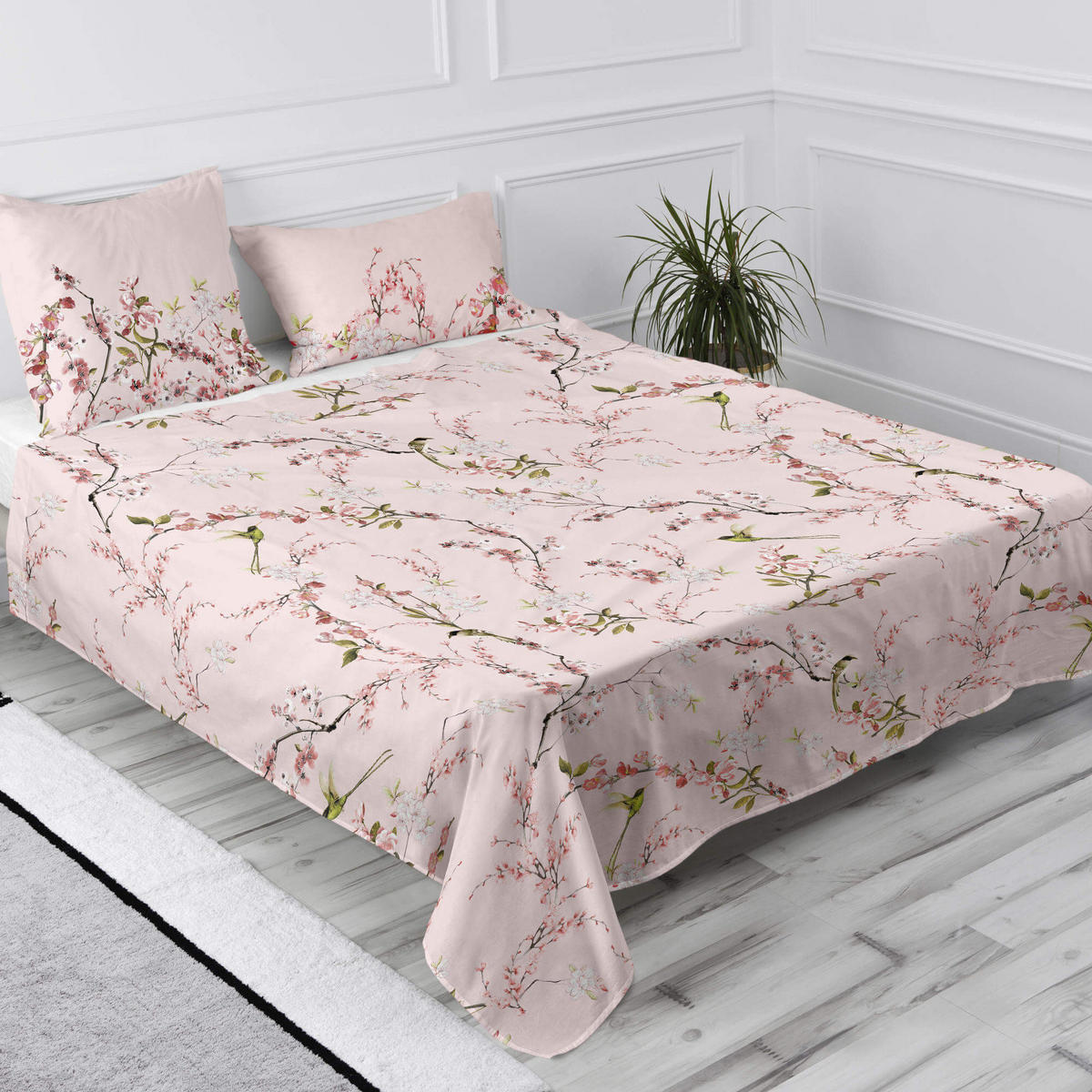 OBERBETTLAKEN chinoiserie rose 240x270 cm mehrfarbig - Multicolor, Textil (240/270cm) - Happy Friday