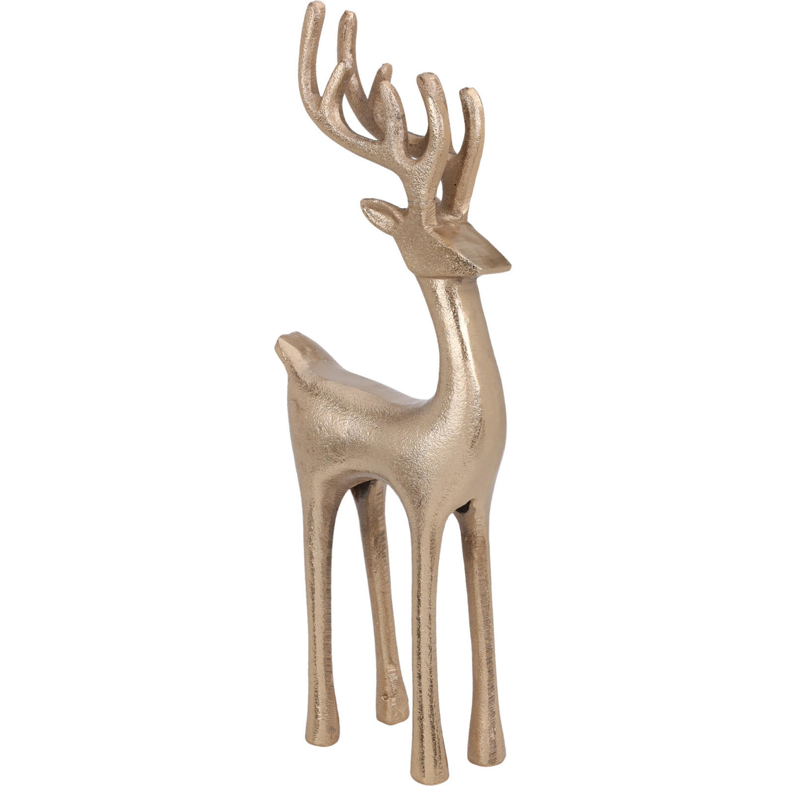 WEIHNACHTSFIGUR Rentier 35 cm - Goldfarben, Metall (6/35/14cm) - Home Styling Collection