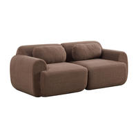2-SITZER-SOFA DE-35151 mit Chenille-Bezug Camel - Sandfarben, Textil (91/71/189cm) - ComfortXL