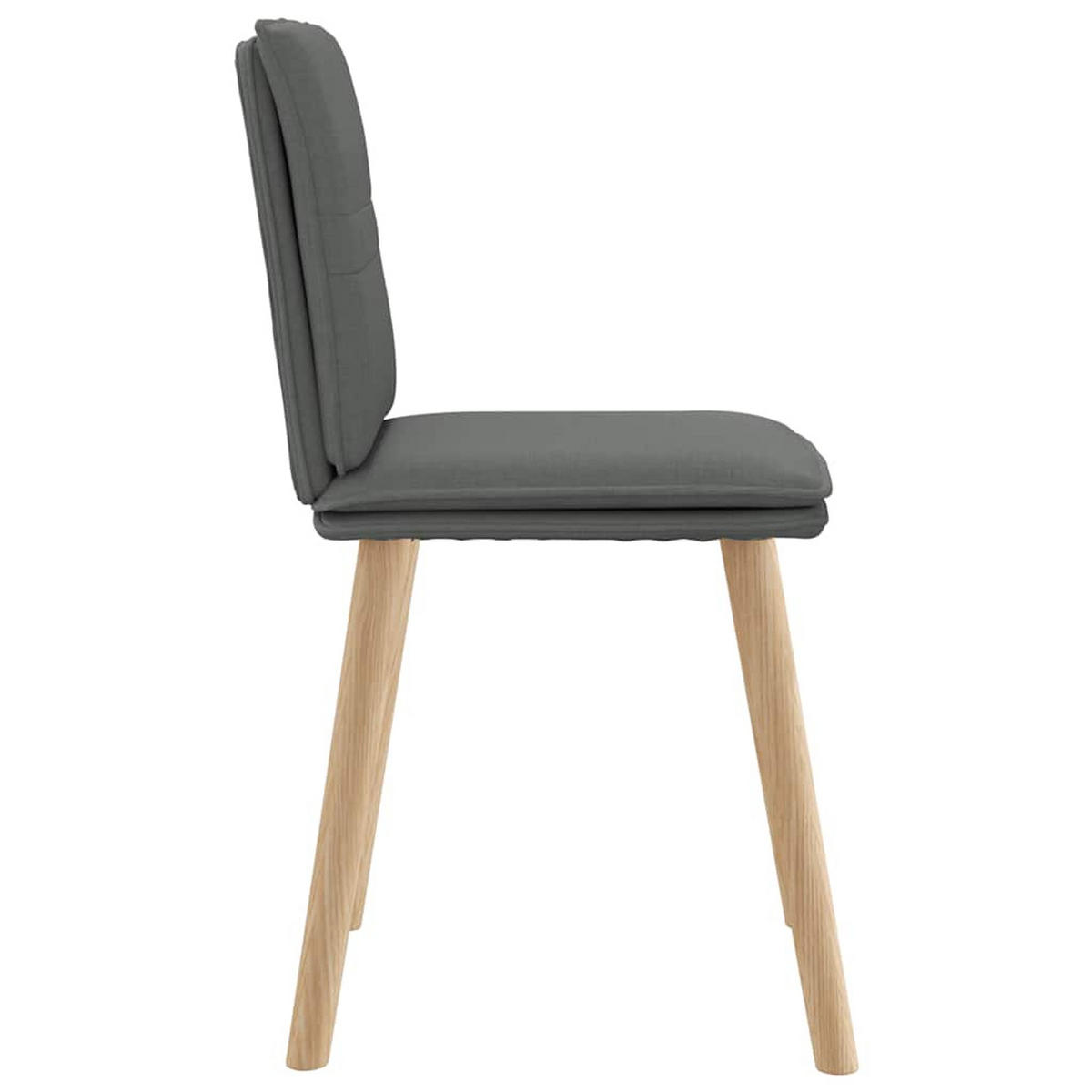 ESSZIMMERSTÜHLE 4 Stk. Dunkelgrau Stoff 45*54*86cm - Dunkelgrau, Metall (45/86/54cm) - ZMH