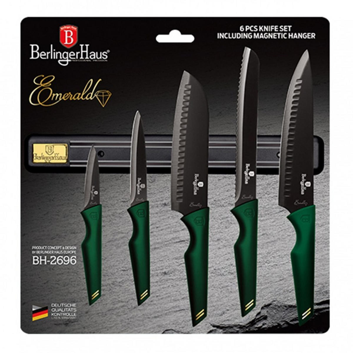 MESSERSET Silber 30/10/30 cm 31625 - Silberfarben, Metall - Berlinger Haus