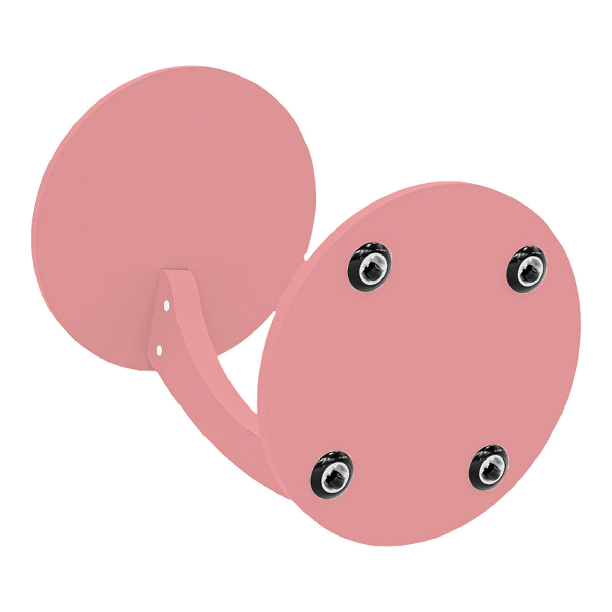 BEISTELLTISCH Holeby - Pink, Holzwerkstoff (38/38/56cm) - [en.casa]