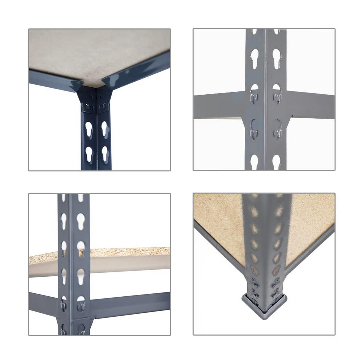 SCHWERLASTREGAL Giant Muli HxBxT 250 x 120 x 40 cm 6 Fachböden Fachlast 200 kg Anthrazit - Anthrazit, Metall (120/250/40cm) - PROREGAL