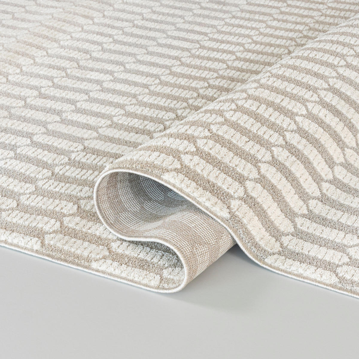 MAZOVIA TEPPICH SZ72A - Beige, Grau - 200 x 300 cm - Beige/Grau, Textil (200/300cm) - Mazovia