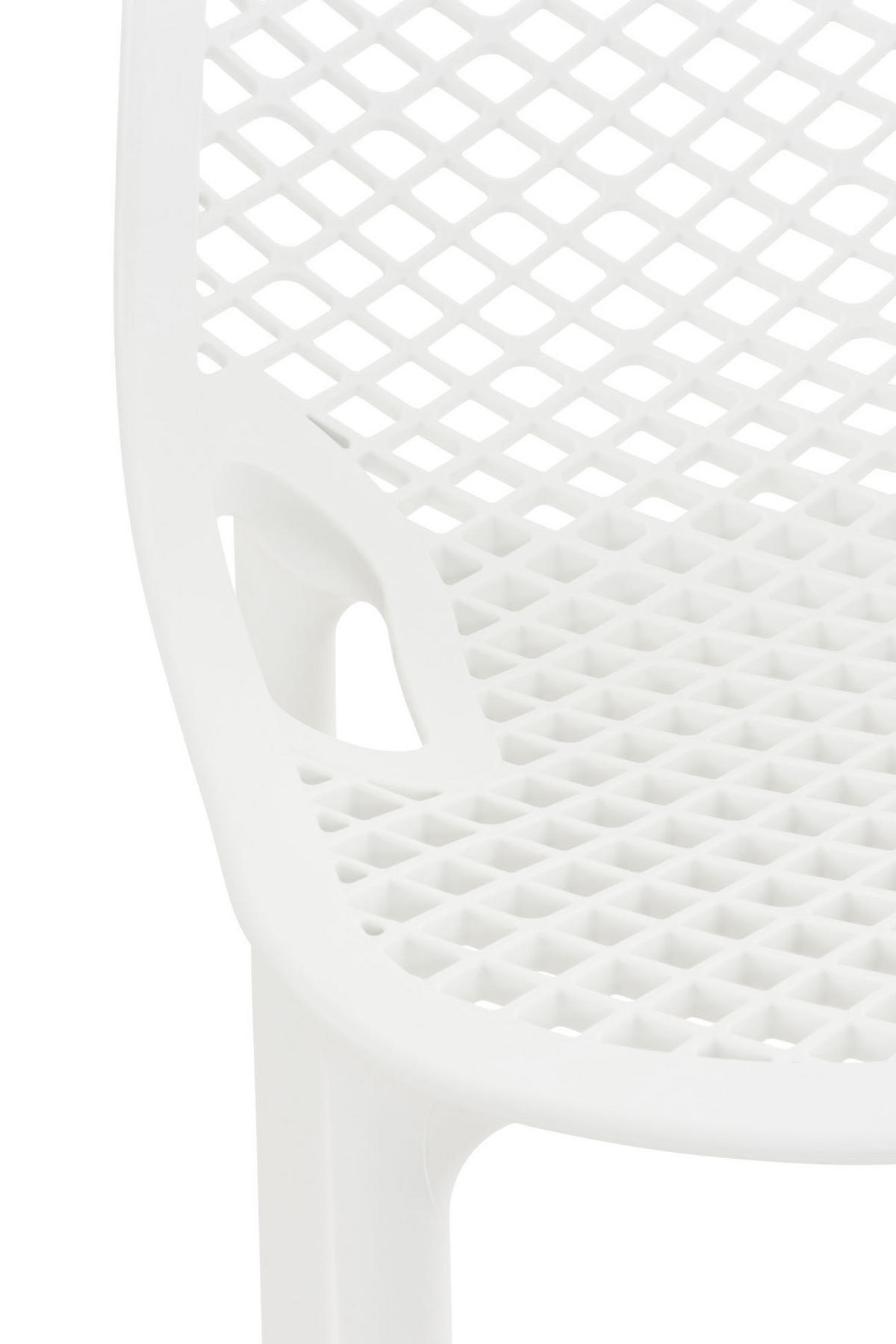 BARHOCKER 2er Set Kunststoff weiß - Weiß, Kunststoff (45/105/53cm) - CLP