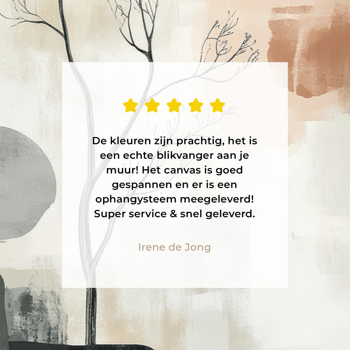 LEINWANDBILD Wabi sabi - Beige - Pflanze Gemälde 60x40 cm - Sandfarben, Textil (60/40cm) - MuchoWow