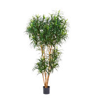 KUNSTBAUM Künstlicher Drachenbaum - Helmut 180 cm - Grün, Kunststoff (180cm) - aplanta