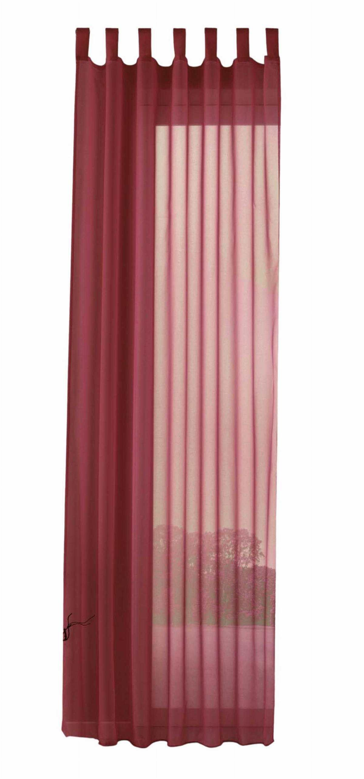 Gardinenbox Schlaufenschal Bordeaux 140x245 cm