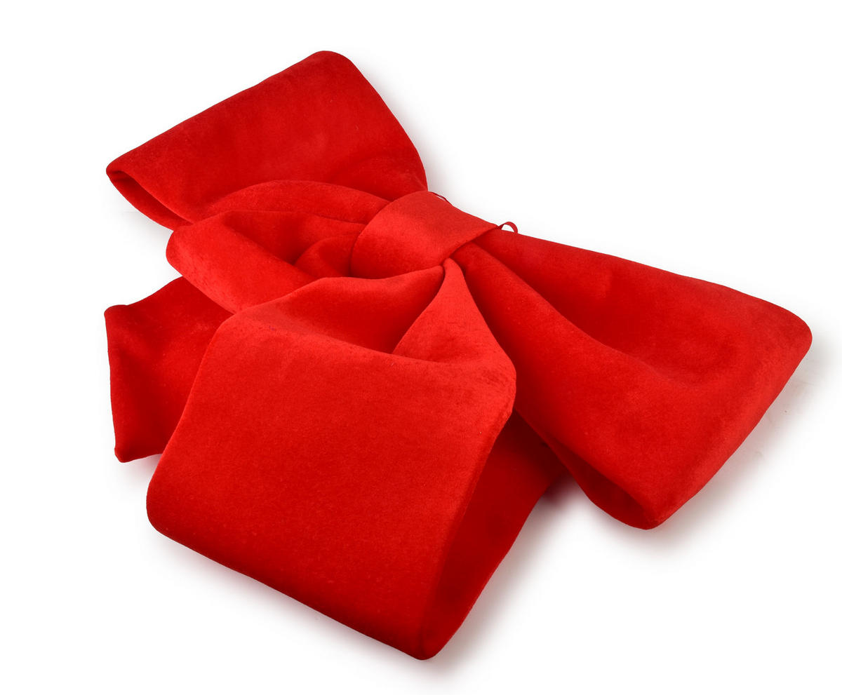DEKOSCHLEIFE Santa Lila Rot - Rot, Textil (78/90/78cm) - Mondex