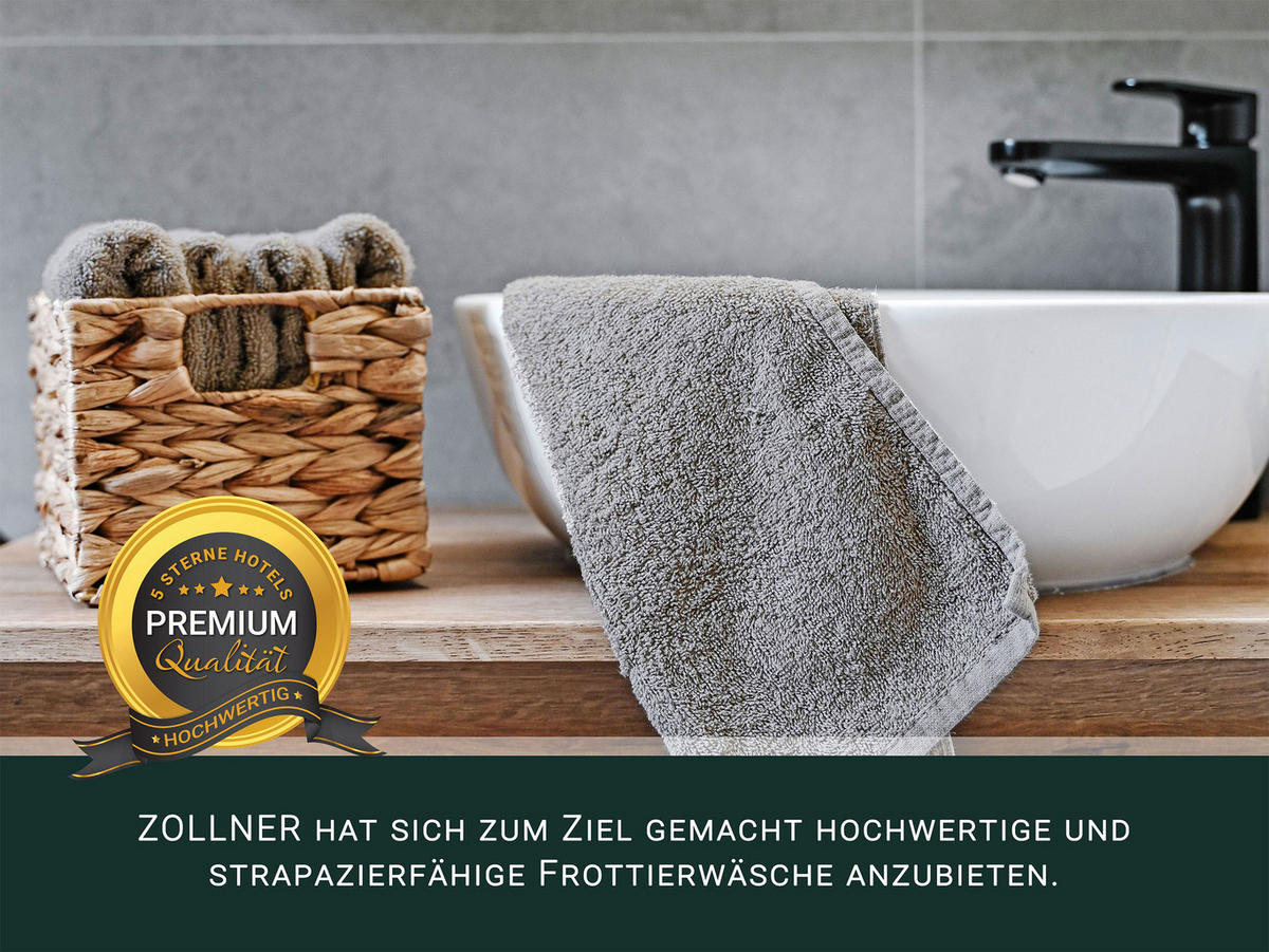 GÄSTETÜCHER, 10er-Set, 30x50 cm, 100% Baumwolle, Braun - Fango, Textil (30/50cm) - Zollner