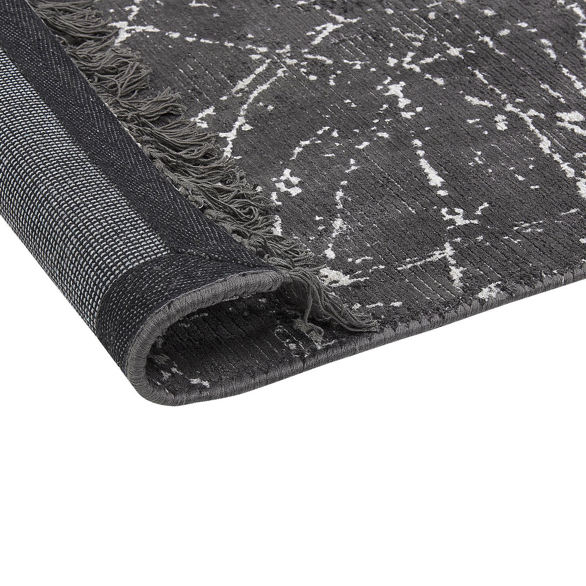 KURZFLOR-TEPPICH Hanli 150/80 cm - Grau, Naturmaterialen (80/150cm) - Beliani