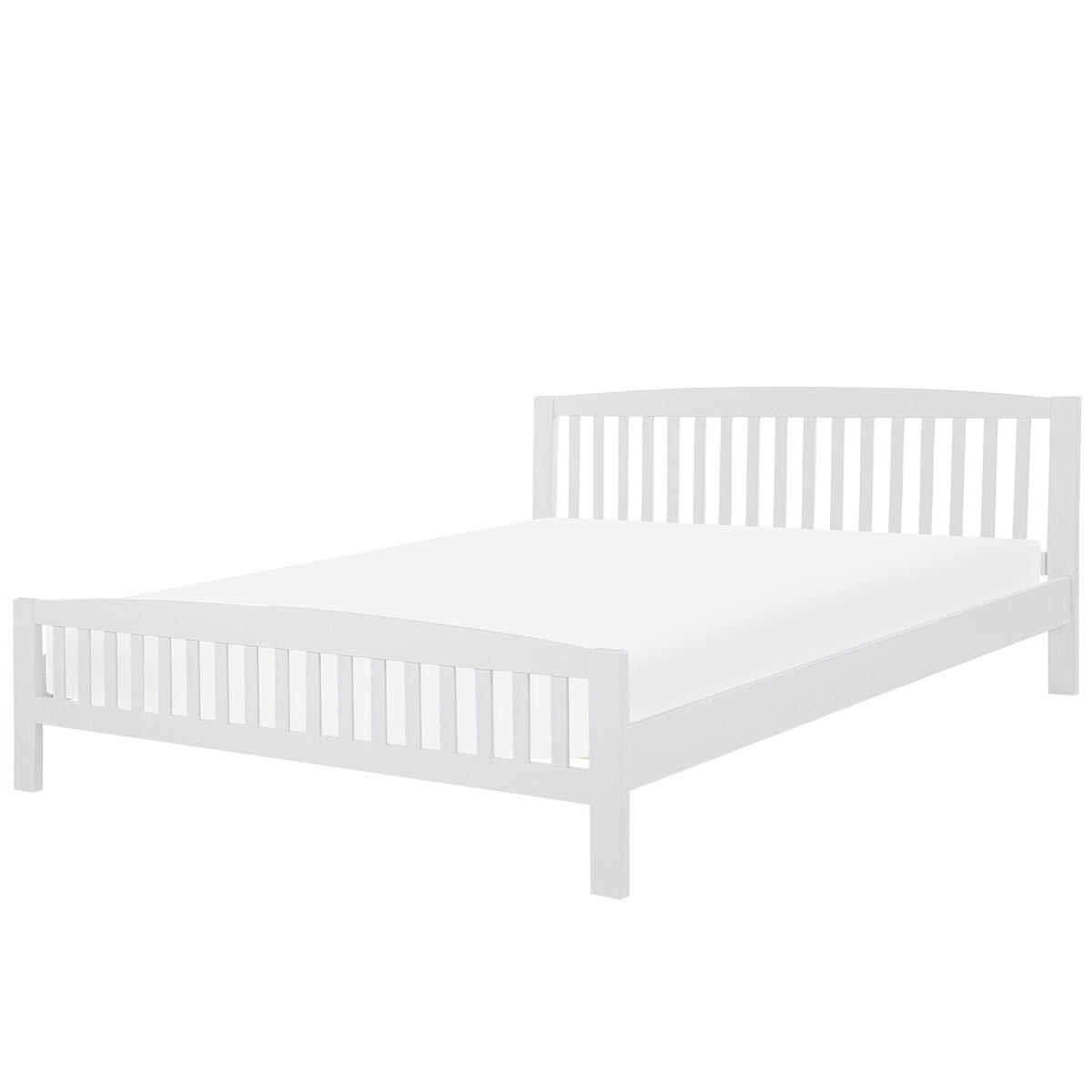 HOLZBETT 180/200cm Weiß Castres - Weiß, Holz (180/200cm) - Beliani