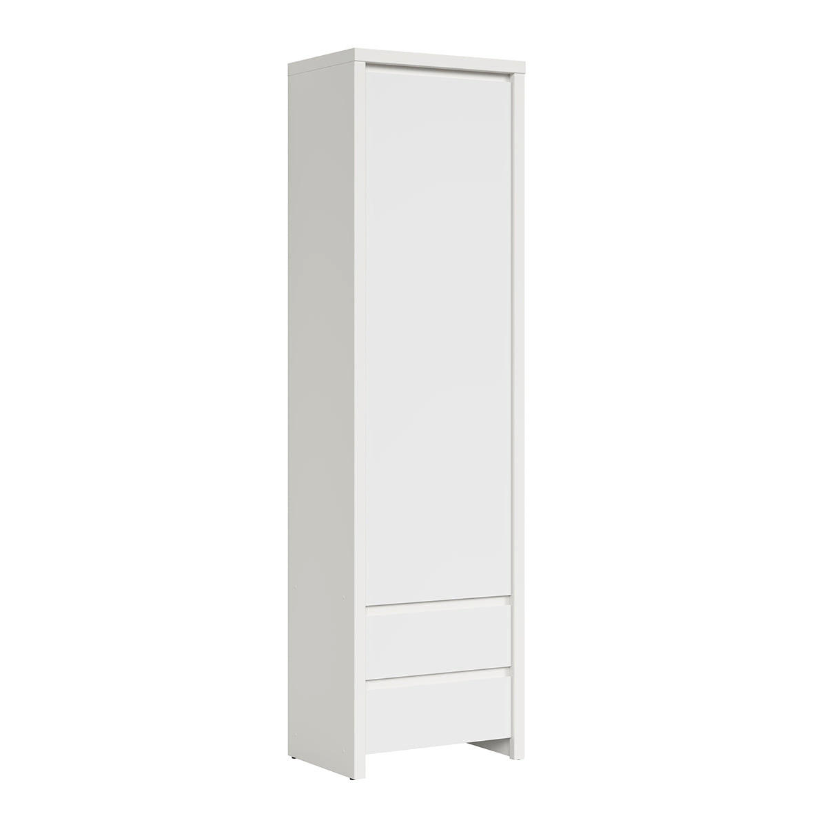 ORMAR 1 vrata Soren Matt bijela - bijela, drvni materijal (56/200.5/40.5cm) - Petits-meubles
