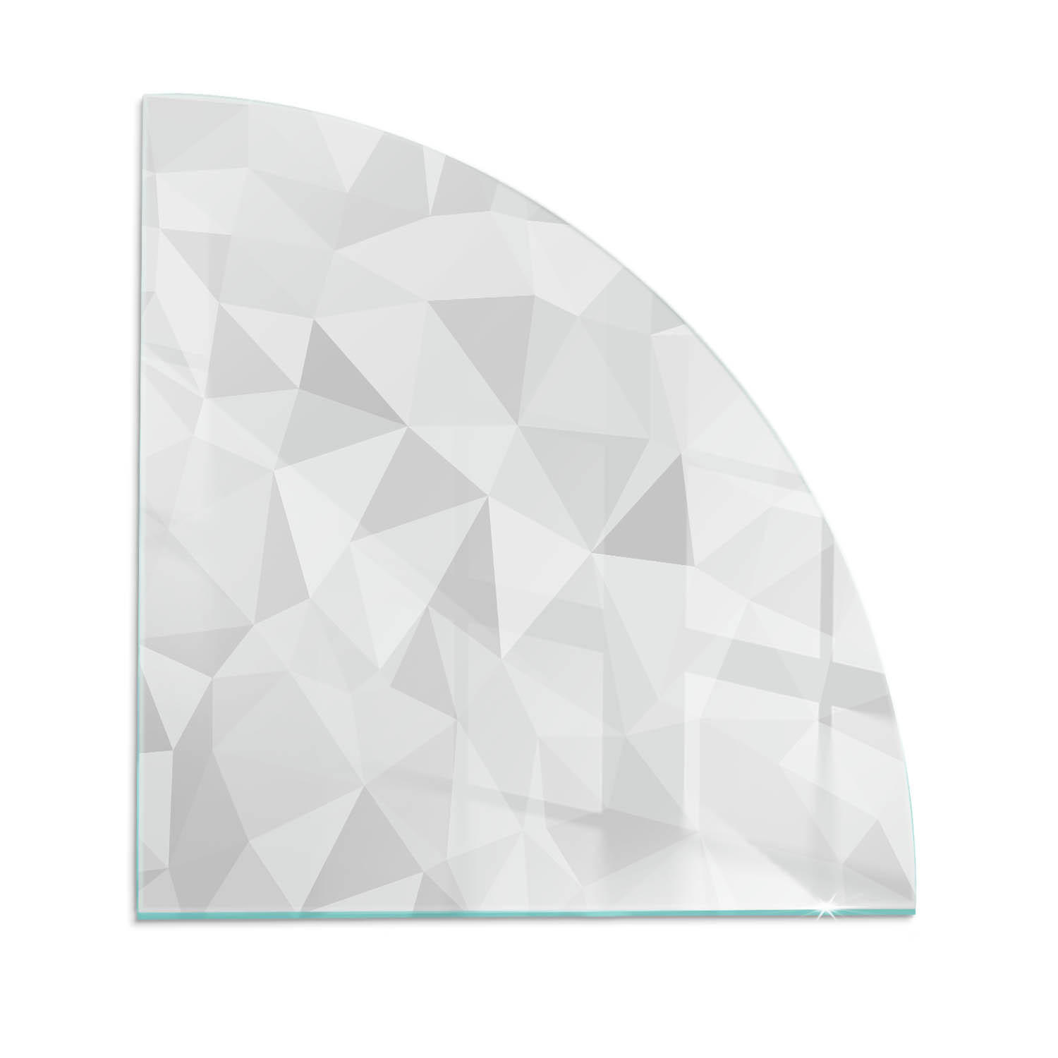 ArtPrintCave Glasplatte Grau 100x100x0.4 cm
