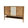 KOMMODE INA Wildeiche - Alteiche, Holz (142/101/46cm) - byoak
