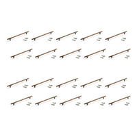 MÖBELGRIFFE Riad, L232mm, 192mm Achsenabstand, Aluminium, Bronze 20er-set - Bronzefarben, Metall (15/10/28cm) - EMUCA