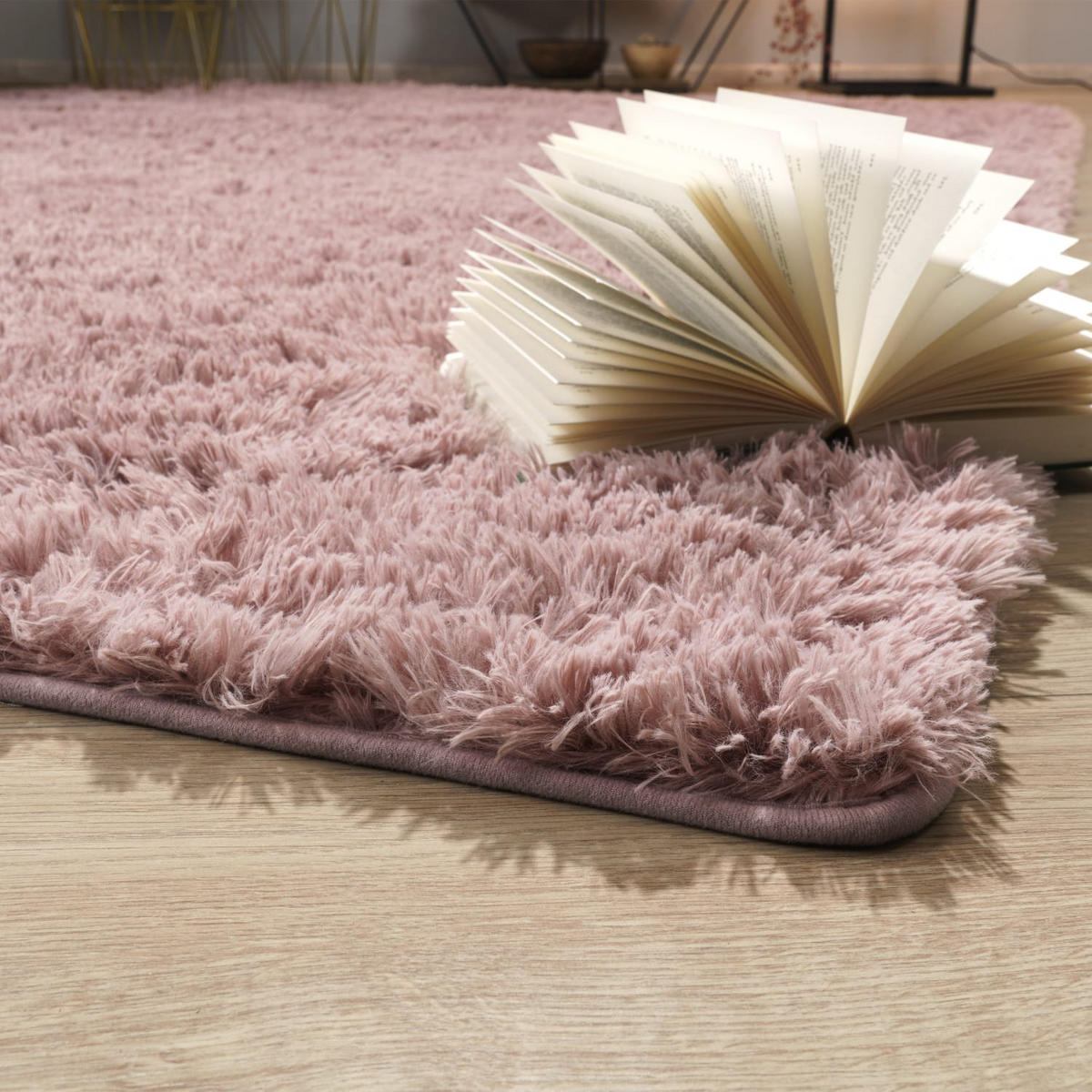 HOCHFLORTEPPICH Rosa 160 x 220 cm - Rosa, Kunststoff (160/220cm) - TT Home