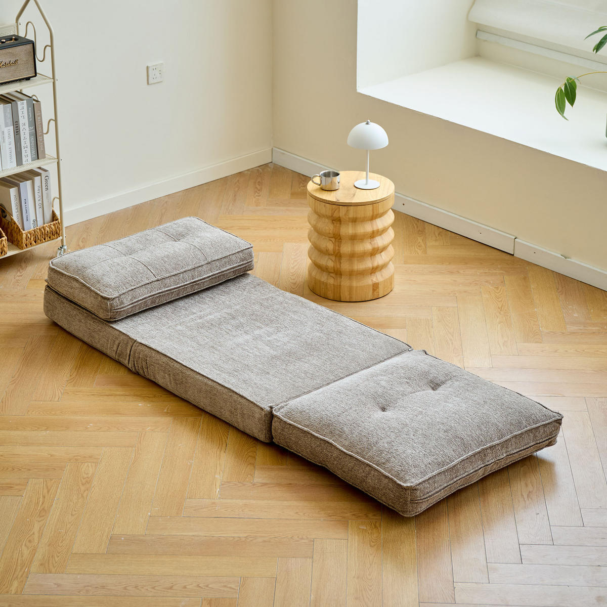 SCHLAFSESSEL Stoff Grau - Grau, Textil (71/67/85cm) - Nordlys