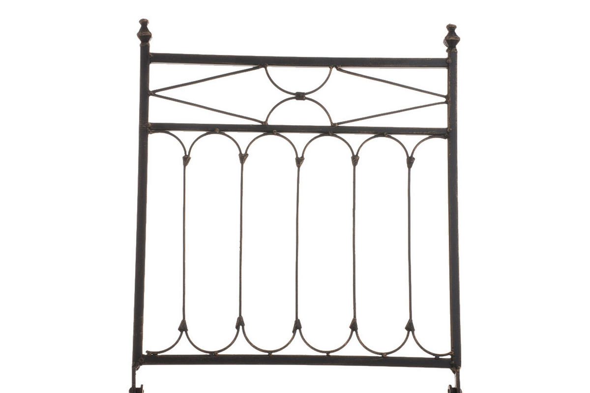 GARTENKLAPPSTUHL 2er Set Metall bronze - Bronzefarben, Metall (42/94/40cm) - CLP