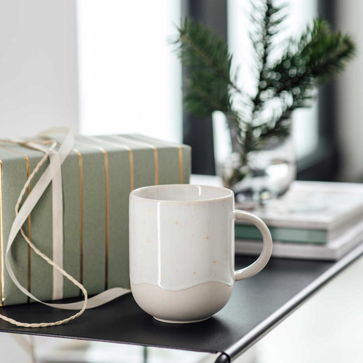 HENKELBECHER Winter Glow beige 360 ml 6er Set - Beige, Keramik (0.36L) - like.Villeroy & Boch