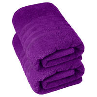 DUSCHTUCH London Aubergine Lila 2er Set 70x140 - Aubergine, Textil (70/140cm) - Lashuma