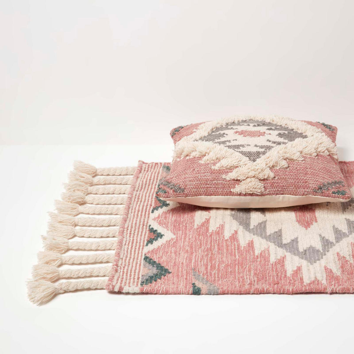 KELIM-TEPPICHLÄUFER Pali 66/200 cm - Multicolor, Textil (66/200cm) - Homescapes
