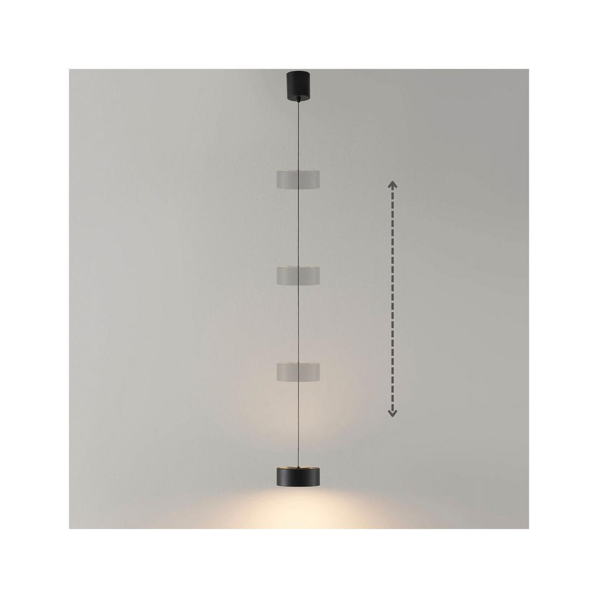 HÄNGELEUCHTE Prins, Schwarz, 15cm - Schwarz, Metall (15/15/6cm) - KOSILUM
