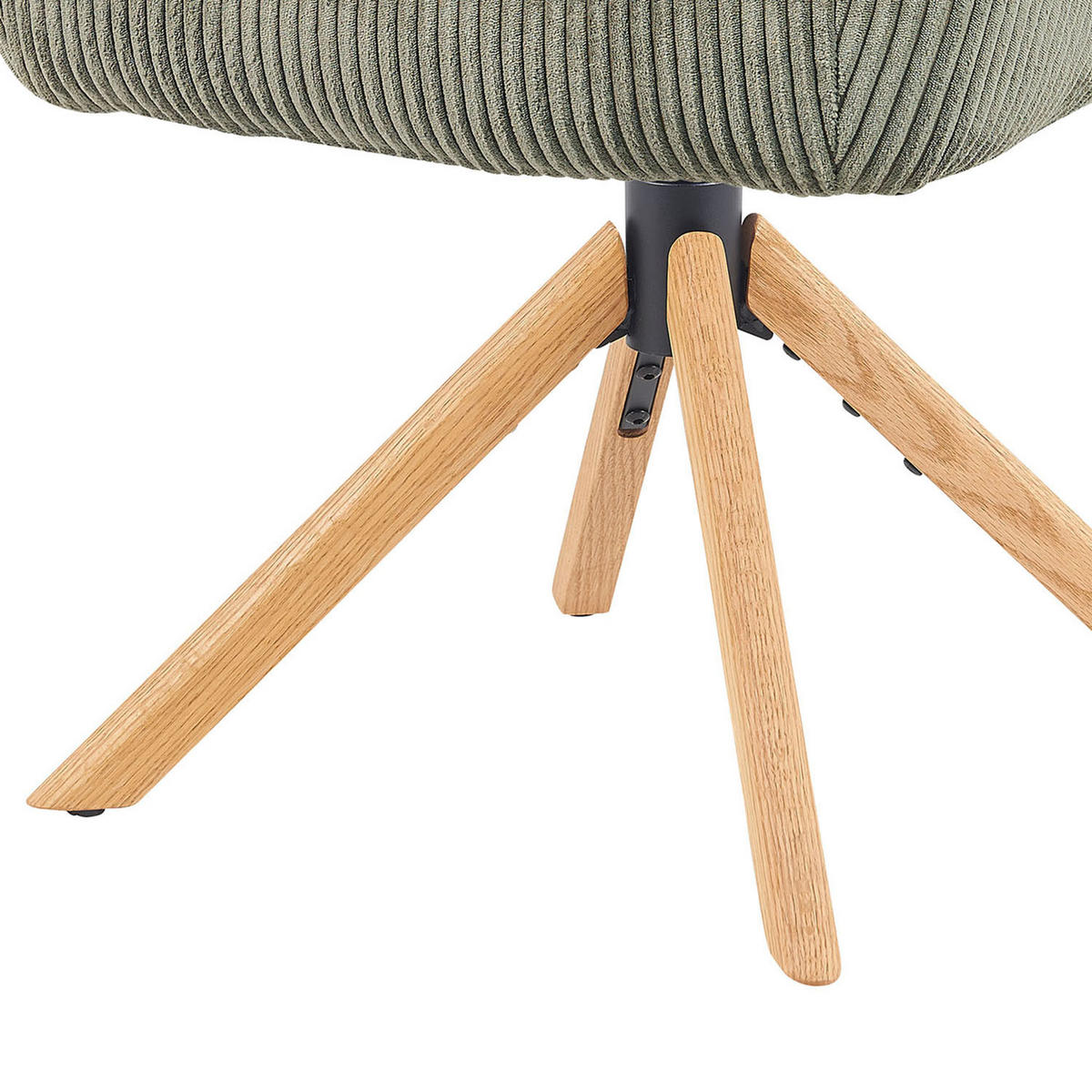 ARMLEHNSTUHL Mika-Luis 2er-Set - Honigeiche/Grün, Eichenholz/Holz (60/82/61cm) - DUBI Möbel