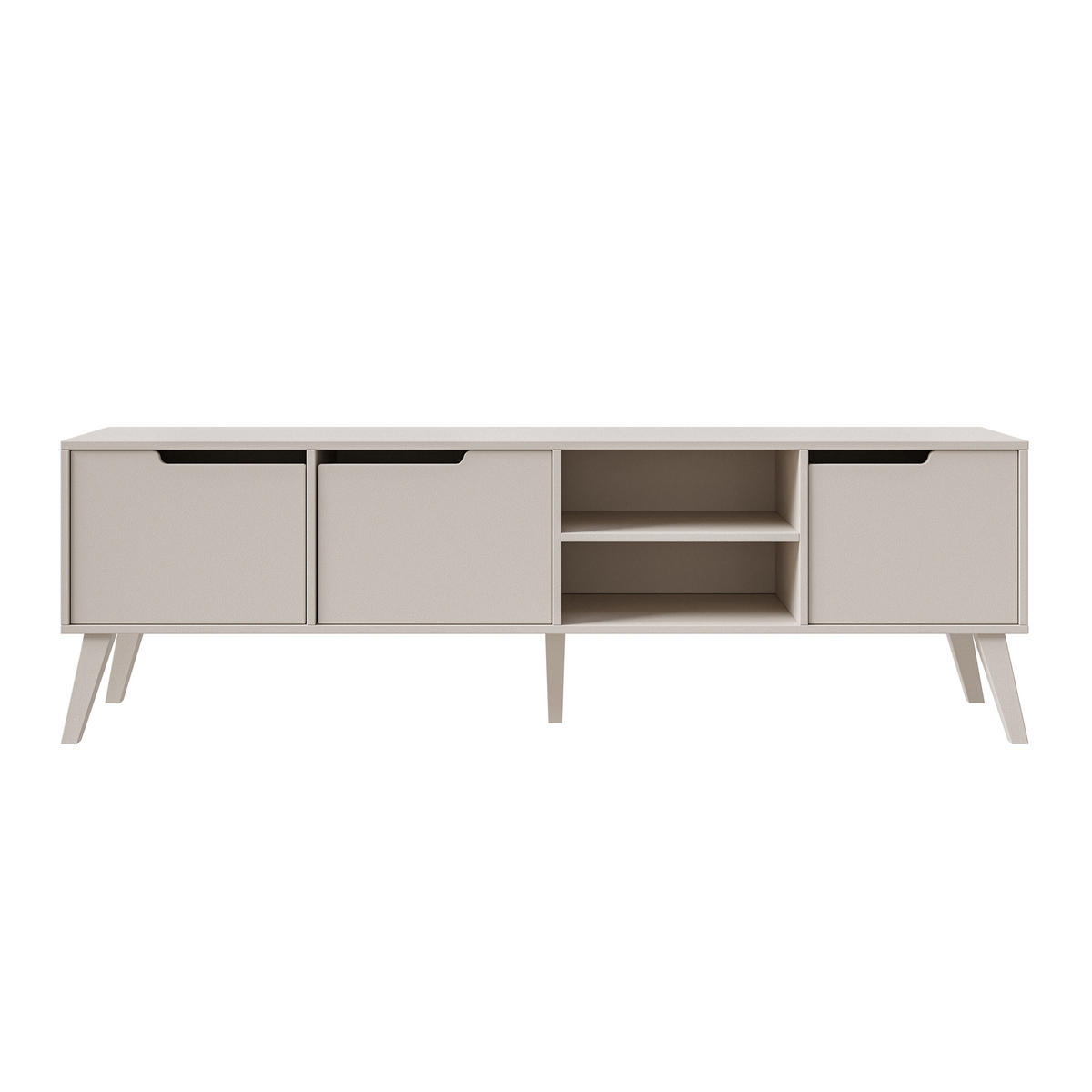 WOHNWAND Norel 2-teilig Kommode 160 cm + TV-Schrank 180 cm, Kaschmir - Kaschmir, Holzwerkstoff (180/55/40cm) - Beautysofa