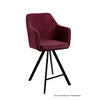 THEKENSTUHL drehbar (8er-Set) Diamond 57x104x60 Schwarz/Marsala - Brombeere/Schwarz, Kunststoff (60/104/57cm) - 58aufmkessel