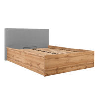 BOXSPRING POSTEL 140/200 Edwin Dřevo a šedá - šedá, kompozitní dřevo (140/200cm) - Petits-meubles