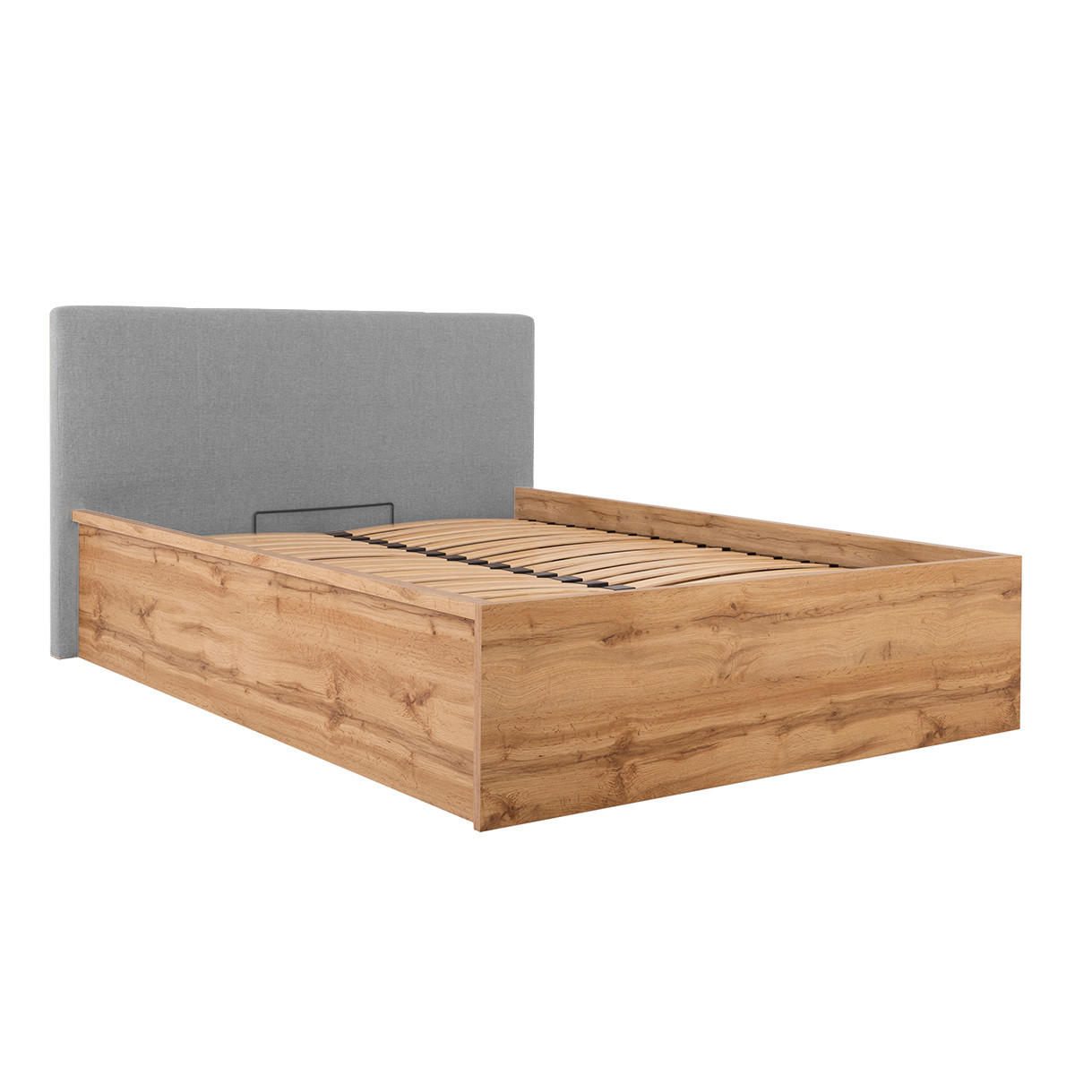 BOXSPRING POSTEL 140/200 Edwin Dřevo a šedá - šedá, kompozitní dřevo (140/200cm) - Petits-meubles