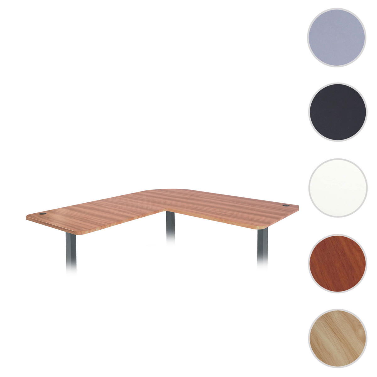 TISCHPLATTE FÜR ECK-SCHREIBTISCH Eiche Dekor - Eichefarben, Holz (97/177/2cm) - MCW