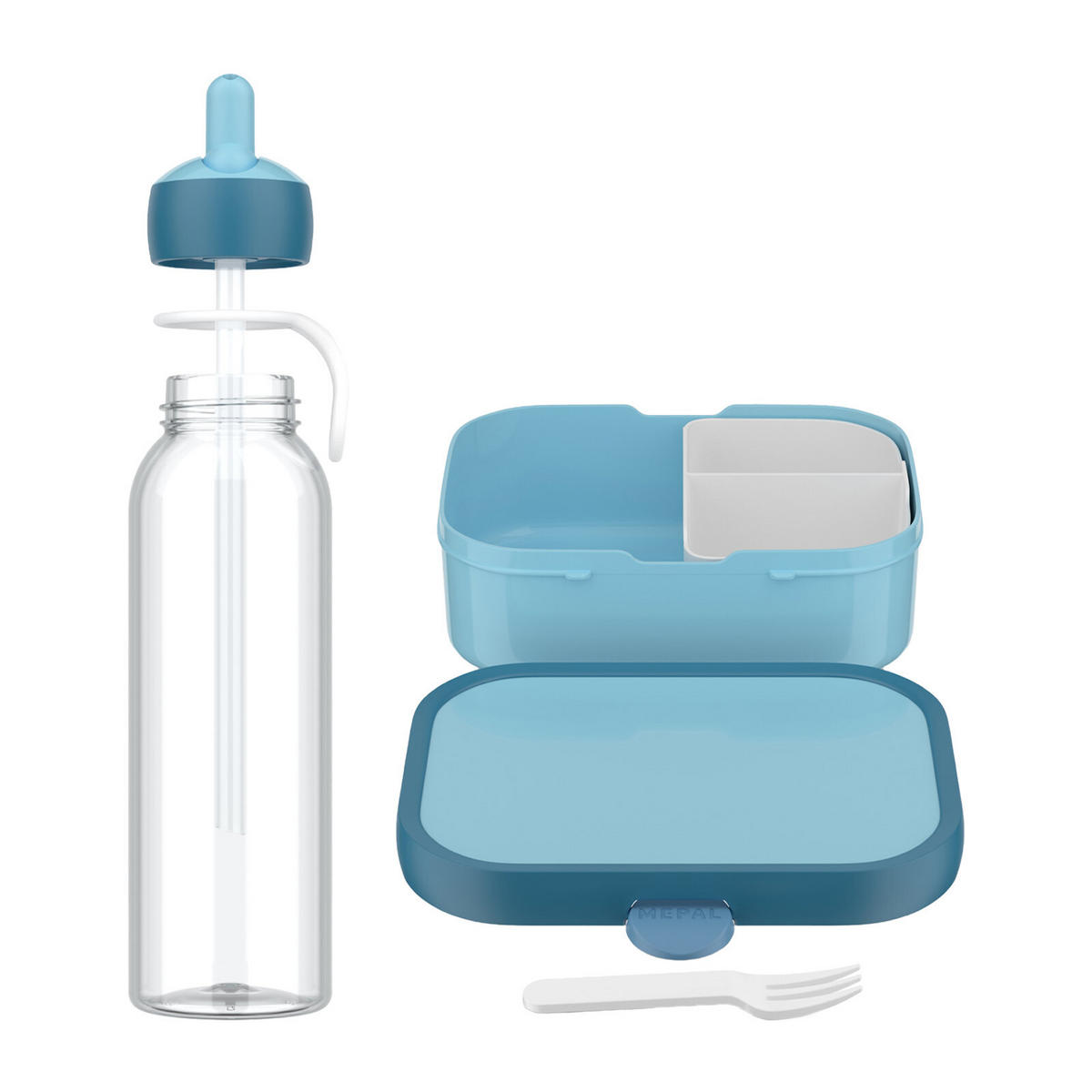 LUNCHSET Campus Cool Blue 2er Set - Blau, Kunststoff (1/1/1cm) - Mepal
