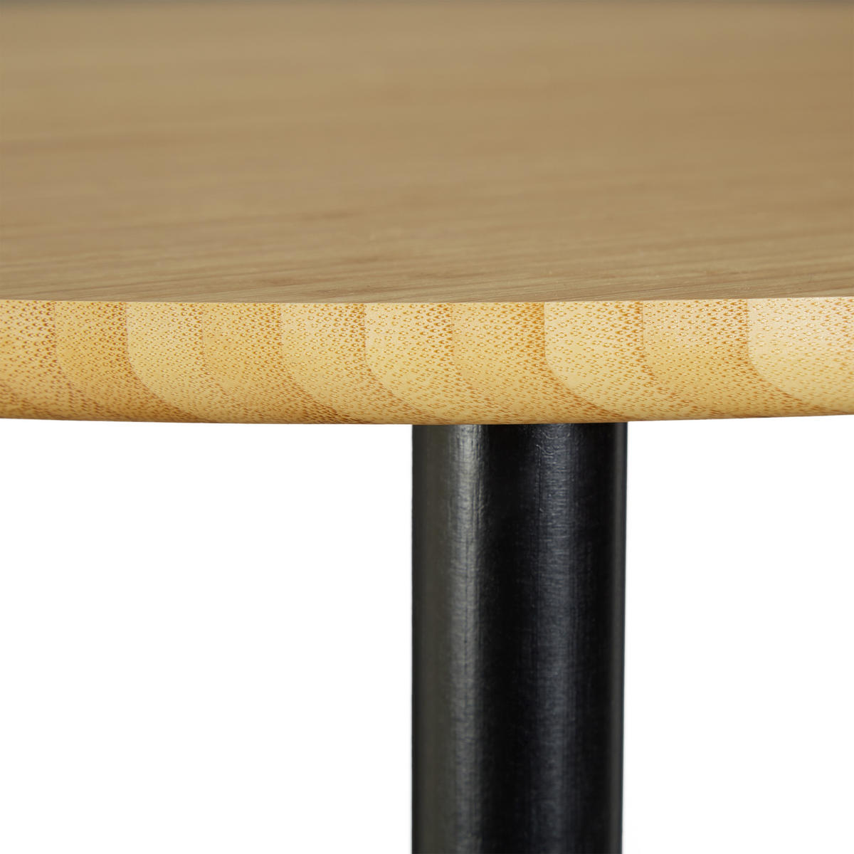 BEISTELLTISCH - Schwarz, Holz/Kunststoff (40/40/49cm) - Relaxdays