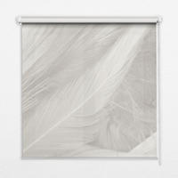 VNÚTORNÁ roleta - okenná roleta - roleta - 130x140 cm - perie - biela, plast (130/140/0.5cm) - TULUP