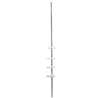 DUSCHREGAL Zac Weiß 56/19/8 cm Metall - Weiß, Metall (19/8/56cm) - Mondex