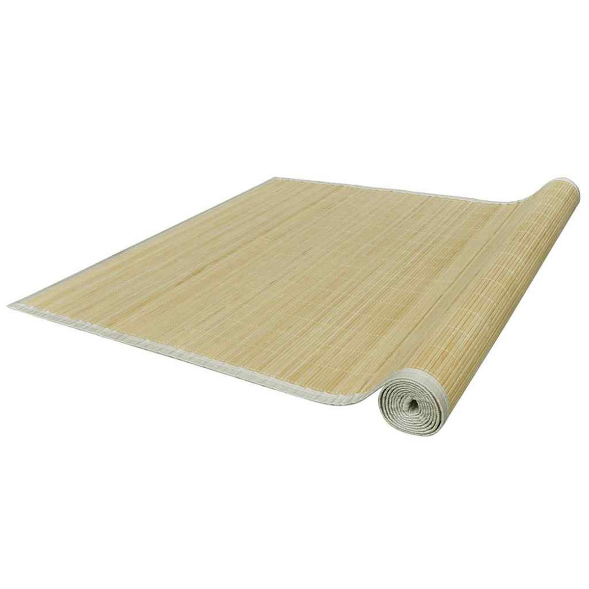 TEPPICH Bambus Natur Rechteckig 150/200 Cm - Beige, Holz (150/200cm) - vidaXL