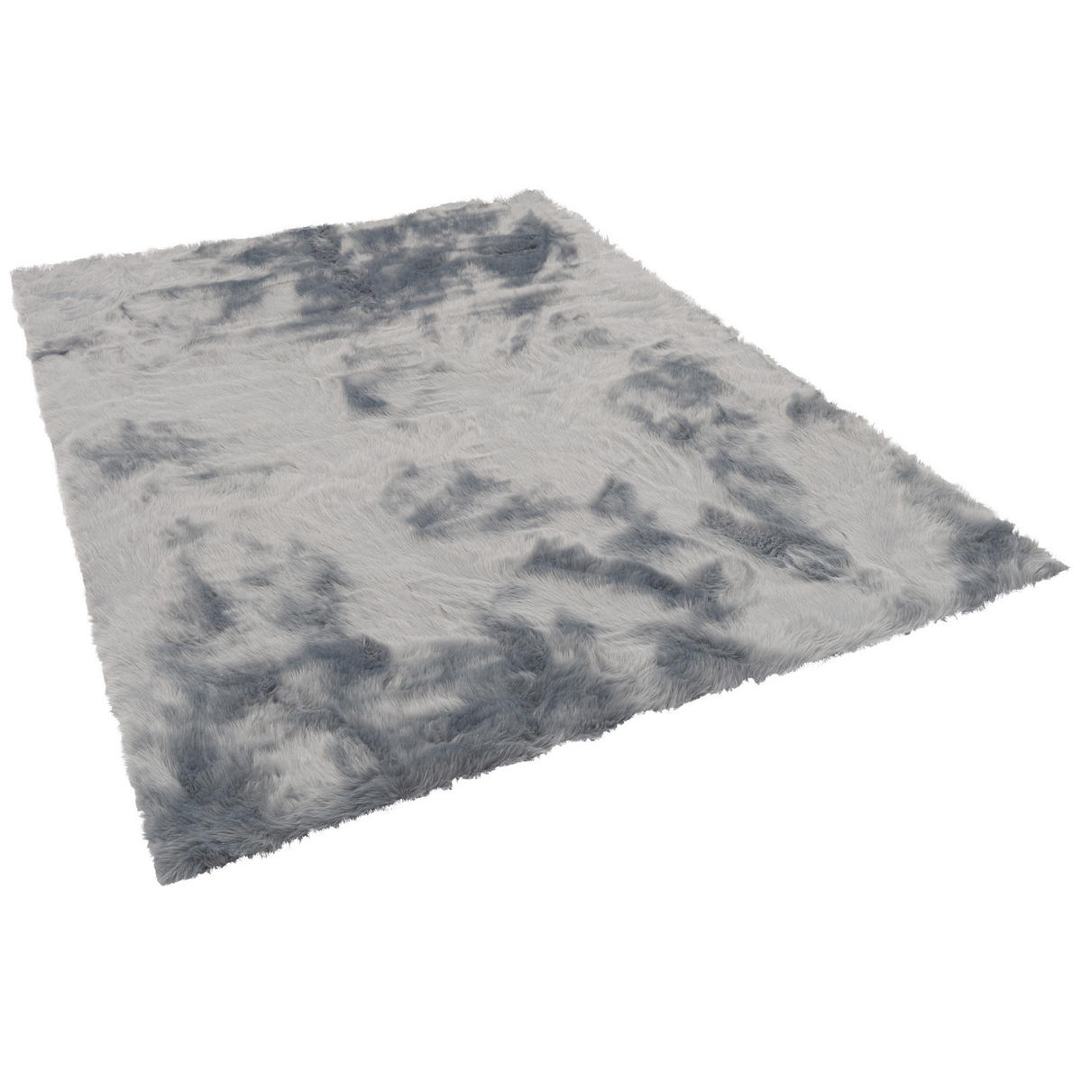 LUXUS SUPER SOFT FELLTEPPICH ASPEN MELIERT - Grau, Textil (140/180cm) - Pergamon