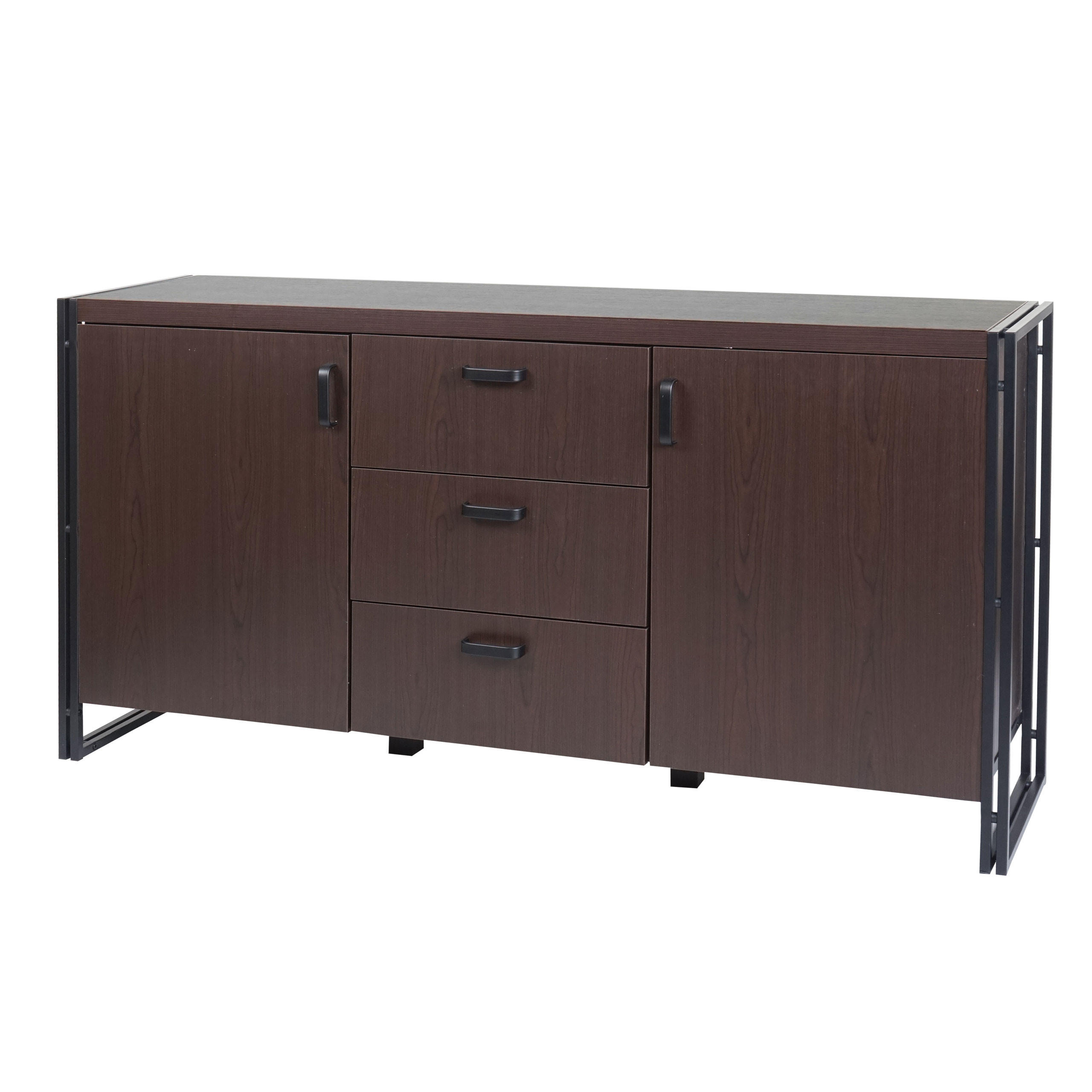 SIDEBOARD Dunkelbraun - Dunkelbraun, Holzwerkstoff (160/80/40cm) - MCW