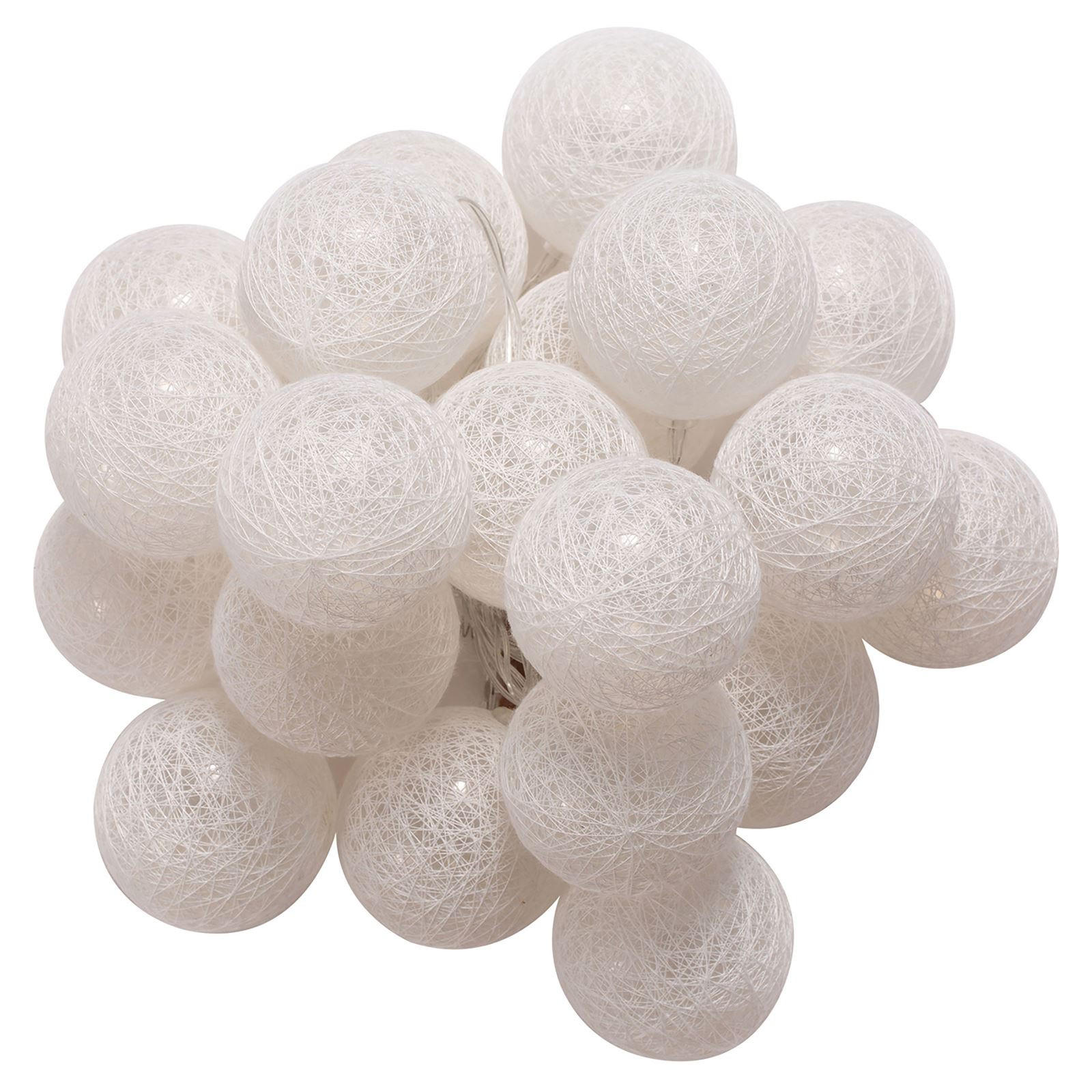 LICHTERKETTE AMICI weiß - Weiß, Kunststoff (6cm) - IDIMEX