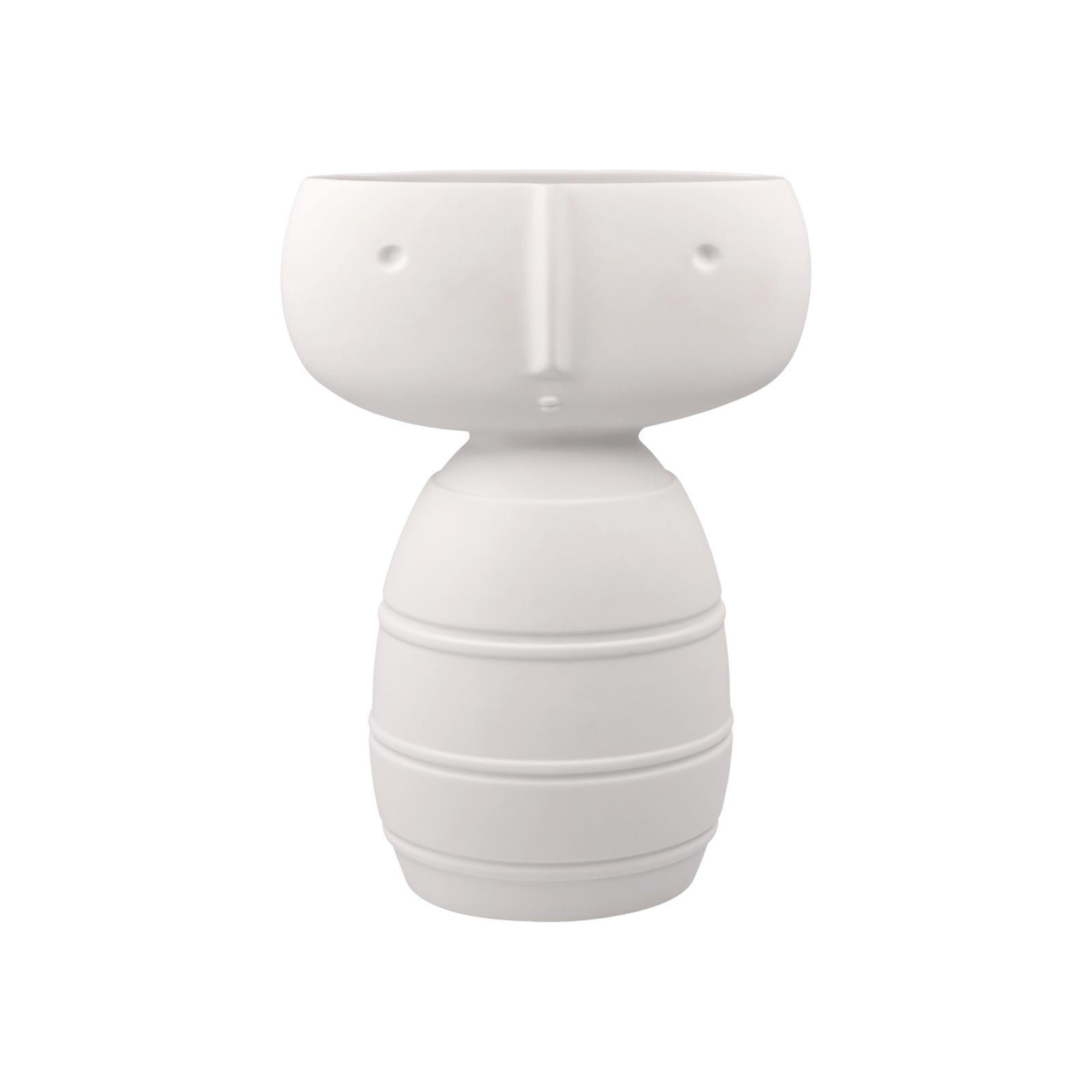 VASE "CARO" Studio 8 Vultus weiß 22 cm - Weiß, Keramik (22cm) - Goebel