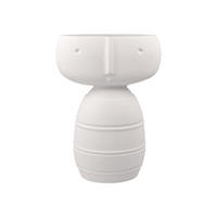 VASE "CARO" Studio 8 Vultus weiß 22 cm - Weiß, Keramik (22cm) - Goebel