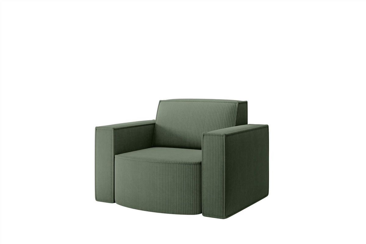 SESSEL Palma In Stoff Scala - Grün, Holzwerkstoff/Textil (98/74/89cm) - Fun Möbel