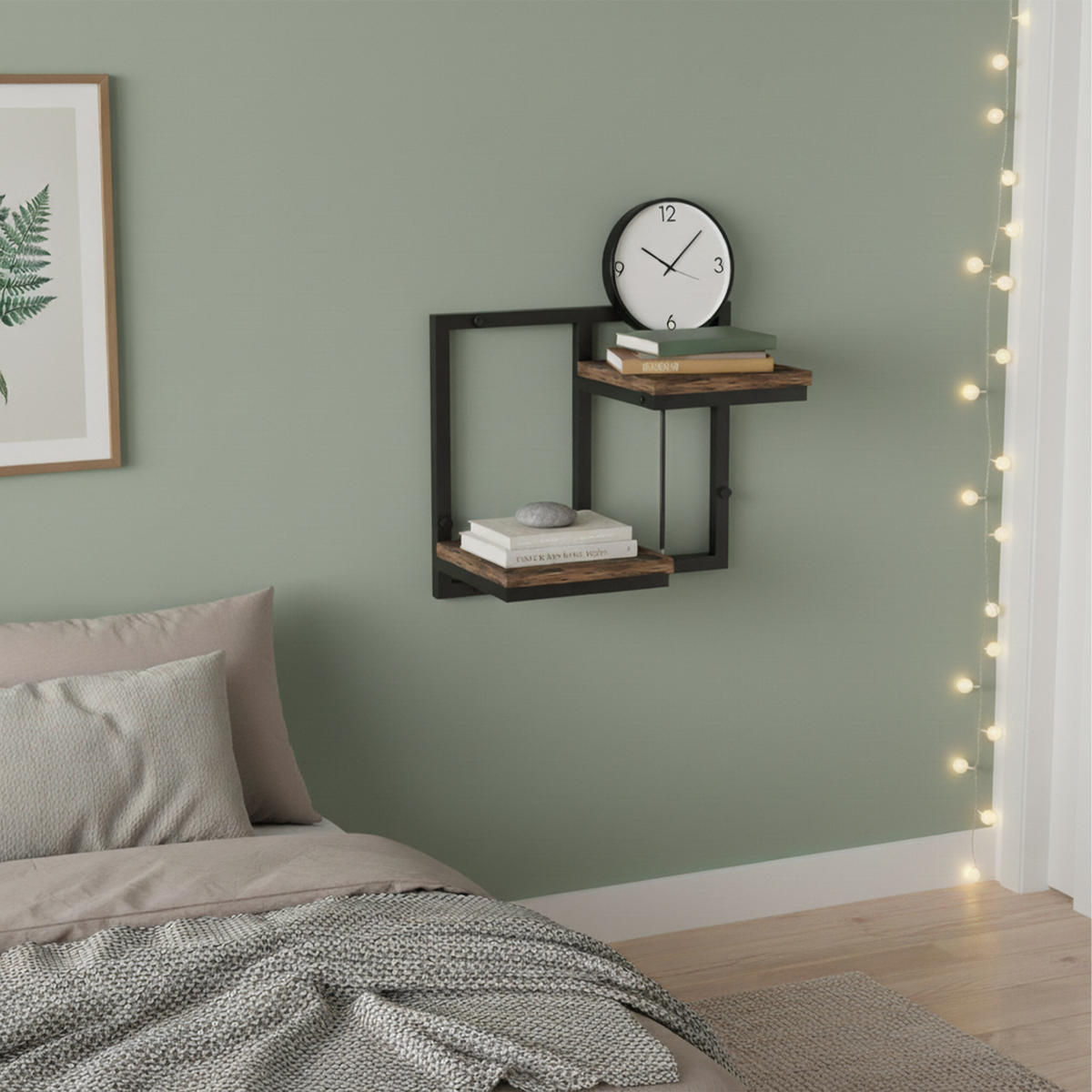 WANDREGAL - Multicolor, Holzwerkstoff/Metall (32.5/29/19cm) - Relaxdays