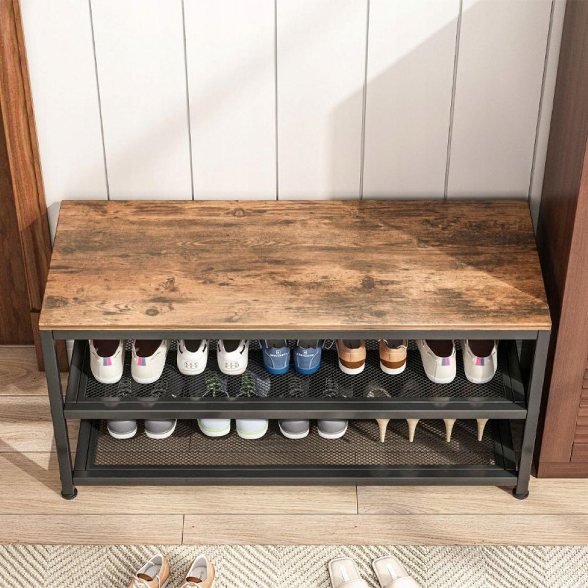 SCHUHSCHRANK, braun 73/30/45 cm - Braun, Holzwerkstoff (73/45/30cm)